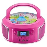 Tragbare Boombox | FM Radio | AUX-In | CD/CD-R | USB | Kopfhöreranschluss |...
