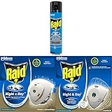 Raid Insekten-Spray, 400 ml + Raid Night & Day Insekten-Stecker, 1er Pack + Raid Night &...