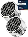 2 Stk Wasserhahn Aufsatz Strahlregler M24 Wasserfluss 5l/min - High Tech Anti Kalk...