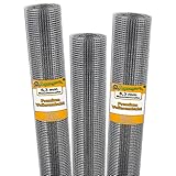 Aquagart® Volierendraht Hasendraht Wühlmausgitter Drahtgitter Maschenweite 6,3mm,...