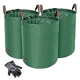 Norjews 3X 272L Gartensack Laubsack Gartenabfallsack, stabil - Gartensäcke für...