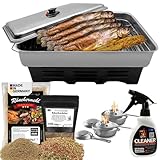 Eversmoke Deluxe Edelstahl Tischräucherofen Set mit Zubehör | Räucherofen mit...