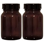 Viva-Haushaltswaren braunes Apothekerglas Set 2x 250ml inkl. Schraubverschluss & Etiketten...