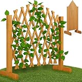 GARDEBRUK® Rankgitter Gartenzaun bis 200 cm ausziehbar faltbar verstellbar Garten Balkon...