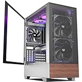 KEDIERS PC Gehäuse ATX Tower Gaming Computergehäuse mit gehärtetem Glas (schwarz +...