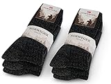 6 Paar Norweger Socken Herren Damen Wintersocken mit Wolle 20100 (43-46,...