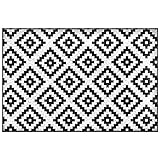 LICHENGTAI Outdoor Recyceltem Kunststoff Bodenmatte, Outdoor Teppich Flachgewebe...