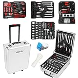 Ansobea Werkzeugkoffer 1031 teilig,Werkzeugkoffer Trolley mit Ratschenschlüssel und...