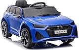 Playhouse Kinder Elektroauto Audi RS6 12V, Eva Räder,Leder Kinderauto Kinderfahrzeug der...