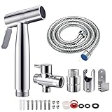 Handbrause Bad Bidet für Bidet Armaturen WC mit G1/2' Ventil und eine G3/8' Toilette...