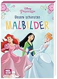 Disney Prinzessin: Unsere schönsten Malbilder: Mehr als 60 Ausmalmotive | Malblock für...