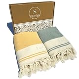 SIEGENTHAL® Hamamtuch 2er Pack – Leichtes Strandtuch & Saunatuch aus 100% recycelter...