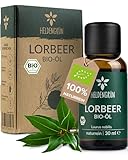 Heldengrün® BIO Lorbeeröl [100% NATURREIN] Zertifiziertes Lebensmittel zum Einnehmen -...