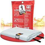 NTG Feuerlöschdecke – Löschdecke 1x1m für Küche & Zuhause – DIN EN...