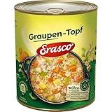 Erasco Graupen-Topf mit Gemüse und Schweinefleisch (1 x 800g), In rund 5 Minuten fertig...