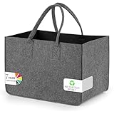 Sinand 30L Einkaufskorb, Einkaufstasche mit Henkel, Robust/Gut Verarbeitet/Faltbar Die...