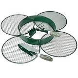 Johgee 4 in 1 Gartensieb Erde groß Sieb Witterungsbeständig Sieb, mit 4 austauschbare...