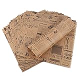Hejo 100 Blätter Deli Papierblätter, Pommes Papier für Korb, Umweltfreundliches...