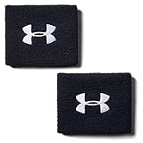 Under Armour Unisex UA Performance Wristband, 2er-Pack schweißableitendes Fitnessband,...