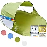 GOODS+GADGETS Canyon Cruise® Strandmuschel Pop Up Strand-Zelt Windschutz am Strand...