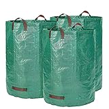Glorytec Gartensack 3 x 300 Liter - mit doppeltem Boden - 4 reißfeste Griffe -...