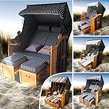 BRAST Strandkorb Deluxe XXL für 2 Personen 120cm breit mehrere Designs inkl....