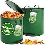 TTL Garden 2x 272L SUPER SOLID Gartensack MIT DECKEL grün - DOPPELTER BODEN 2x200 gsm...