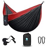 Hängematte Outdoor Ultraleicht mit Seilabdeckungen, Reise Hängematte...