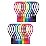 SMART&COOL Wiederverwendbare Magnetische Kabelbinder, Multifunktionale Silikon...