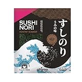 Allgroo Nori Gold Seetang, ganze Blätter, geröstete Seealgen, ideal für Sushi, vegan...