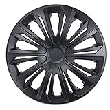 NRM Strong Radzierblenden Strong 4 x Universal Radkappen 4er Set Schwarz Matt (14')