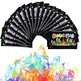 Herefun Buntes Feuerpulver Buntes Feuer, 10g x 20 Magic Fire Pulver Set, Bunte Flamme...
