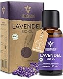 Heldengrün® BIO Lavendelöl [100% NATURREIN] - Der Echte Lavendel - Lavandula...