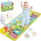 Lobyoh Musikmatte mit 8 Tieren, Baby Spielzeug Musik Klaviermatte Tanzmatte Keyboard...