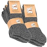 Cotton Prime 6 Paar Norweger - Socken anthrazit meliert mit weich gepolsterter...