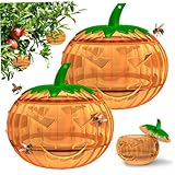 Carpenter Bee Trap 2pcs Kunststoffhänge -Wespen -Fallen mit abnehmbaren Bienenfallen vor...