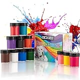 dezozo Stoffmalfarben Textilfarben | Set aus 12x25ml | Waschmaschinenfeste Ideal...