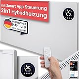 Heidenfeld Infrarotheizung & Konvektor HF-HP150 | 1000 Watt bis 25 m² | Hybrid Heizung |...
