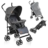 LIONELO Elia Buggy Klein Zusammenklappbar Kinderwagen Bis 15 Kg, Rücken Und...