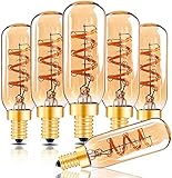 Grensk E14 led Dimmbar Edison Vintage Glühbirne, LED Glühbirnen E14 T25 3W Warmweiss...