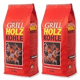 20kg Premium Holzkohle Unsere Beste 100% Made IN Germany Grillkohle...