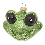Krebs Glas Lauscha - Weihnachtsdekoration/Christbaumschmuck aus Glas - Frosch - Farbe:...