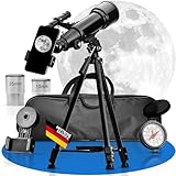 ASTRADA® Teleskop [70/400] mit Stativ & Handyhalterung - astronomisches Fernrohr Teleskop...