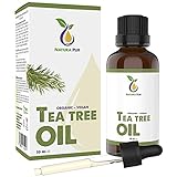 Teebaumöl 50ml BIO mit Pipette - 100% naturreines ätherisches Öl aus Australien, vegan...