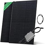 Solarway Balkonkraftwerk 800W Komplett Steckdose | Solaranlage Komplettset | 2x395W...