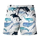Boxershorts Herren Kurze Strandhose Männer Mode Herren Hosen Lässig Aktiv Sportlich...