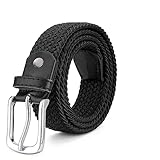 CALIYO Gürtel Damen Stretchgürtel Herren, Flechtgürtel Damen, Verstellbarer Elastischer...