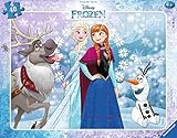 Ravensburger Kinderpuzzle - 06141 Anna und ELSA - Rahmenpuzzle für Kinder ab 4 Jahren,...