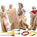 JOYIN 4 Spieler Outdoor Rasen Spiele, Spiele Gartenspiele， Potato Sack Race...