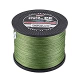 Heaviesk Angelschnur 1000m Super Strong PE Geflochtene Angelschnur Abriebfest 0.28mm...